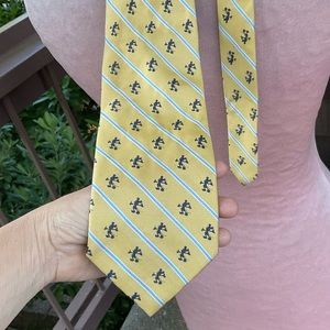 Walt Disney World Mickey Mouse yellow Silk Tie